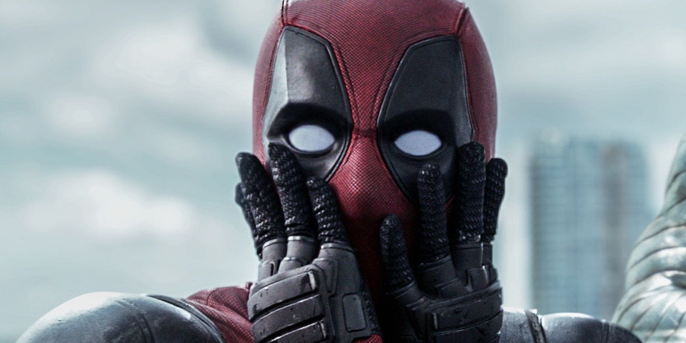 Deadpool looking shocked.