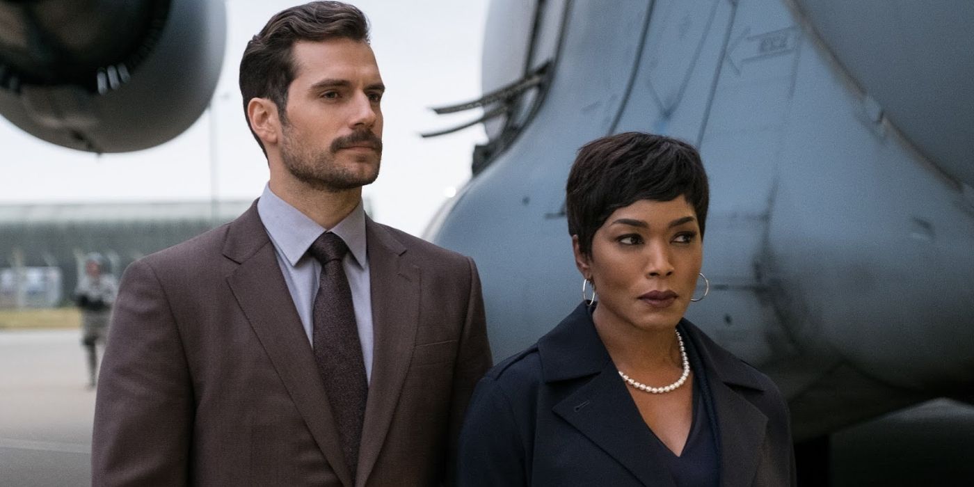 Henry Cavill and Angela Bassett in 'Mission Impossible - Fallout'