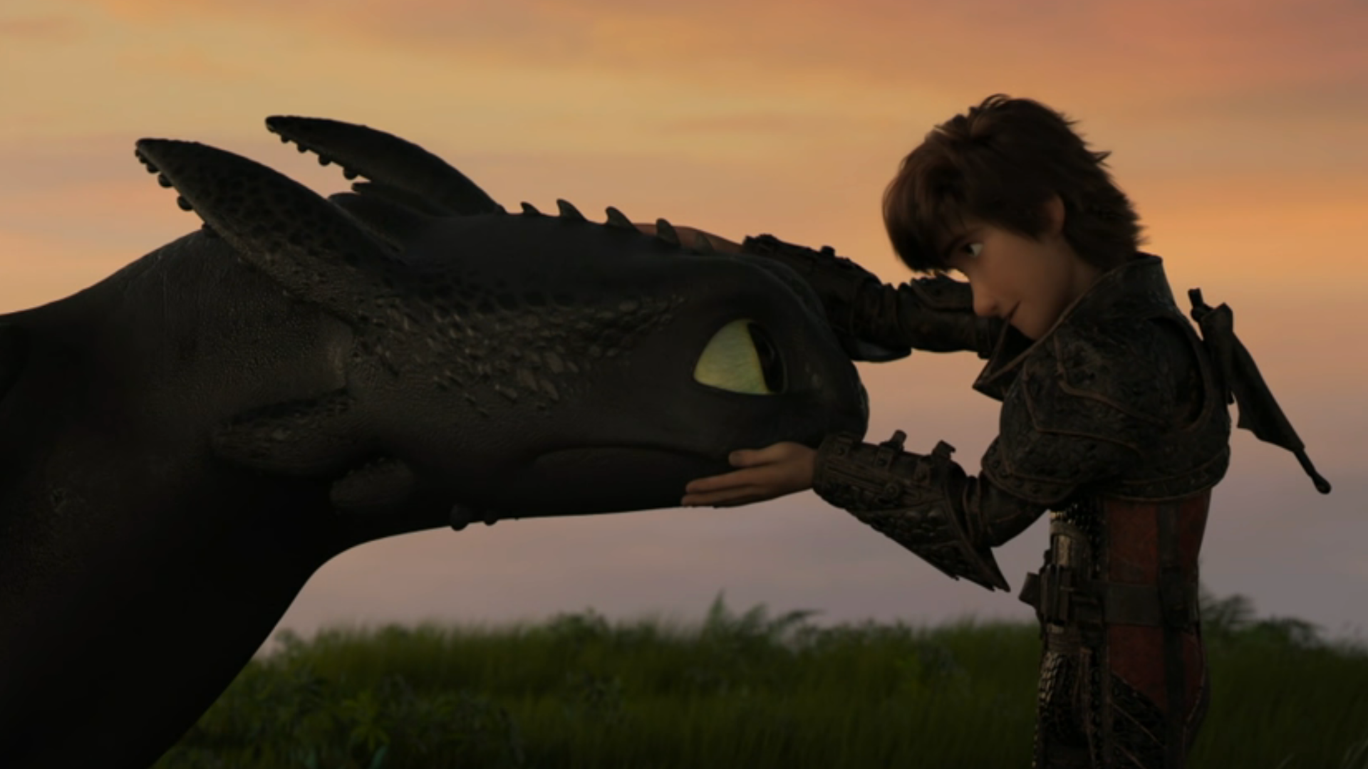 Toothless and Hiccup in How to Train Your Dragon 3