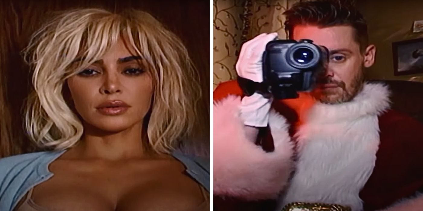 Kim Kardashian's Weird "Santa Baby" Music Video Features a Macaulay Culkin Cameo