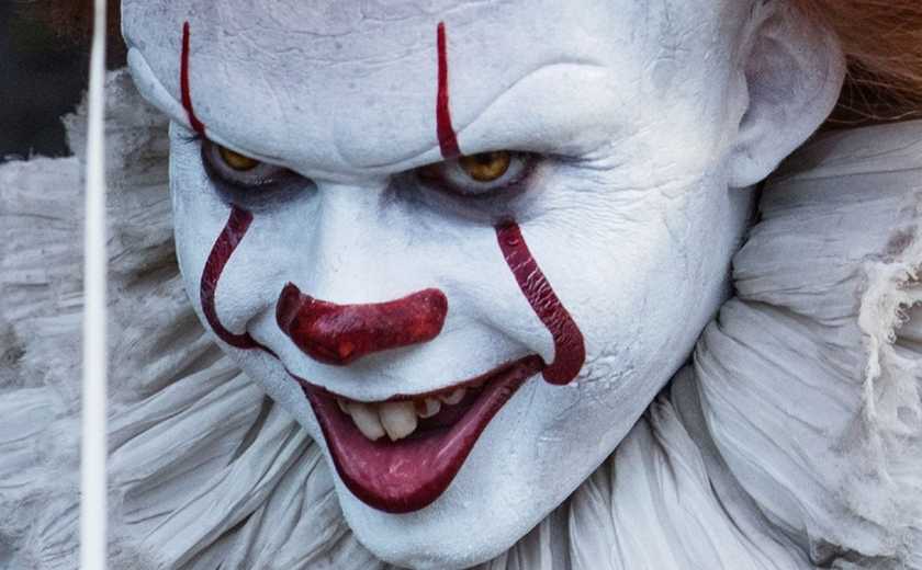 Bill Skarsgård as Pennywise in It.