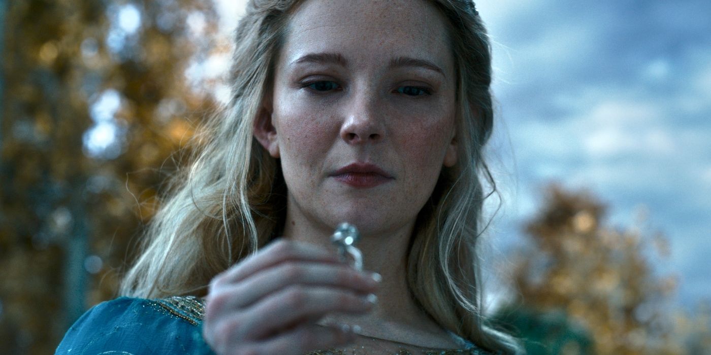 Morfydd Clark as Galadriel in The Rings of Power