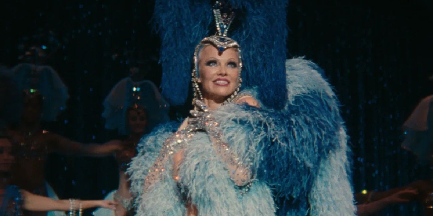 Pamela Anderson in the final scene of The Last Showgirl