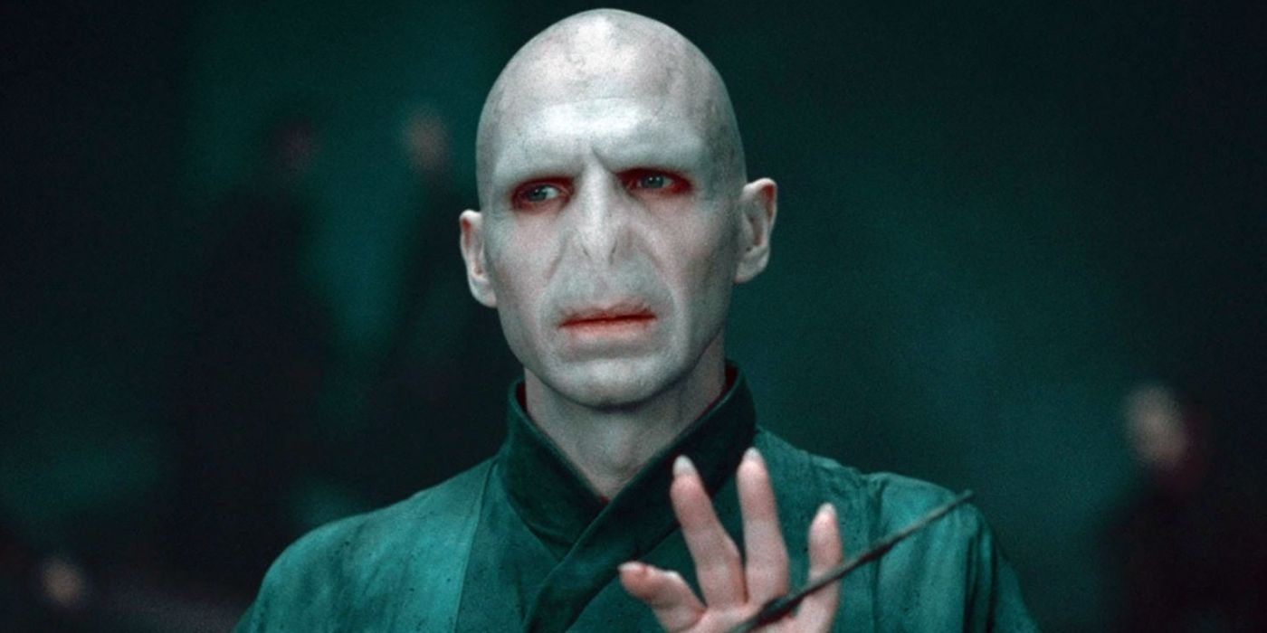 Ralph Fiennes as Voldemort in Harry Potter