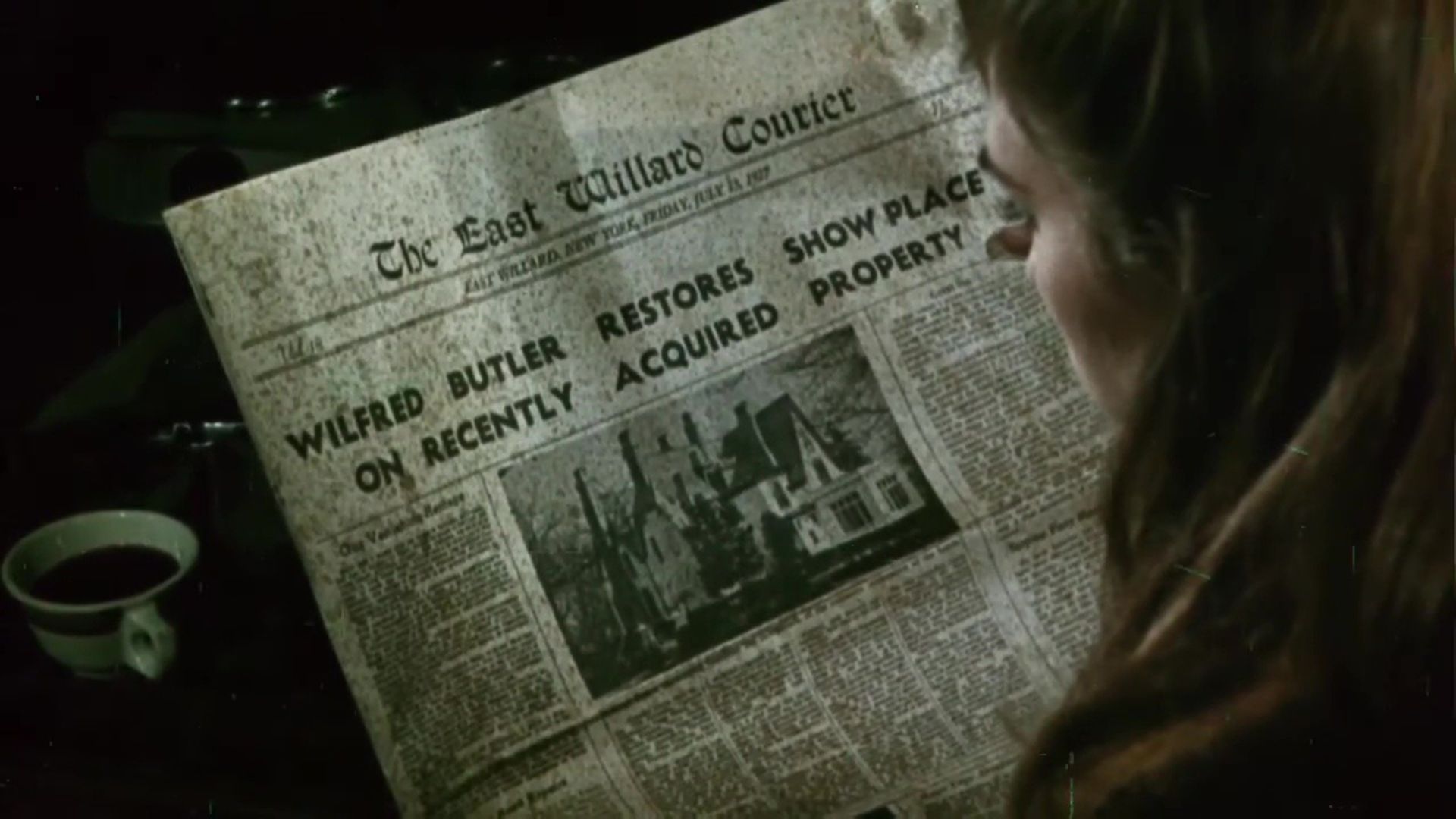 A newspaper in Silent Night Bloody Night