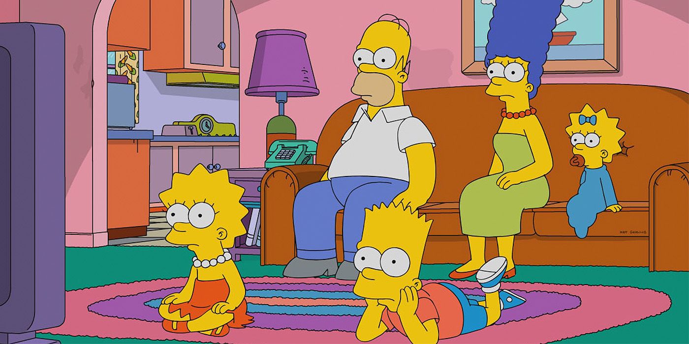 The Simpsons Watching TV