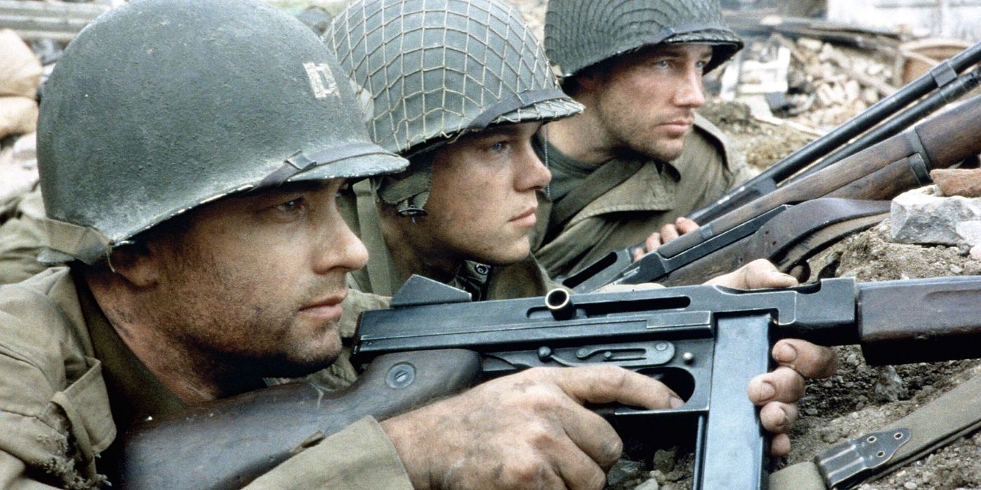 Tom hanks and Matt Damon in Saving Private Ryan