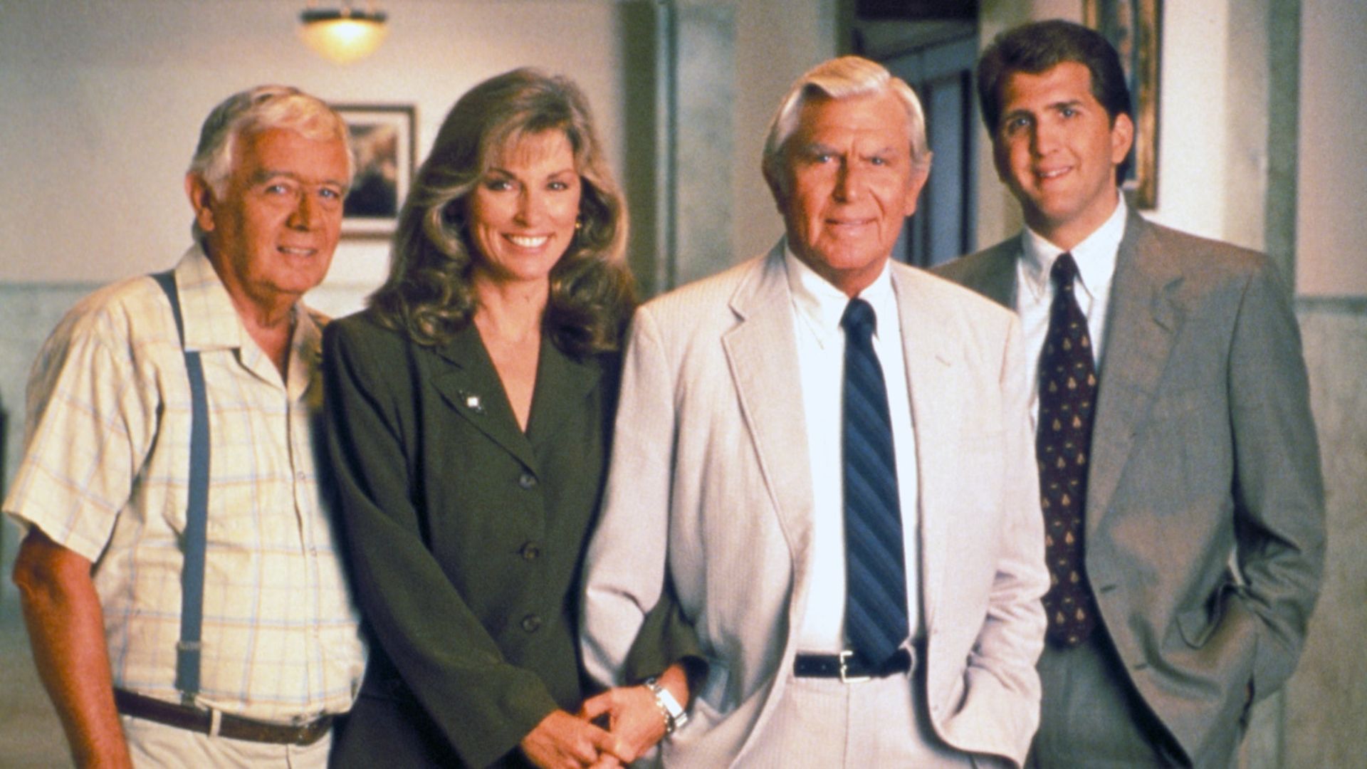 The cast in the Matlock episode The D.A. from Season 4, Episode 22