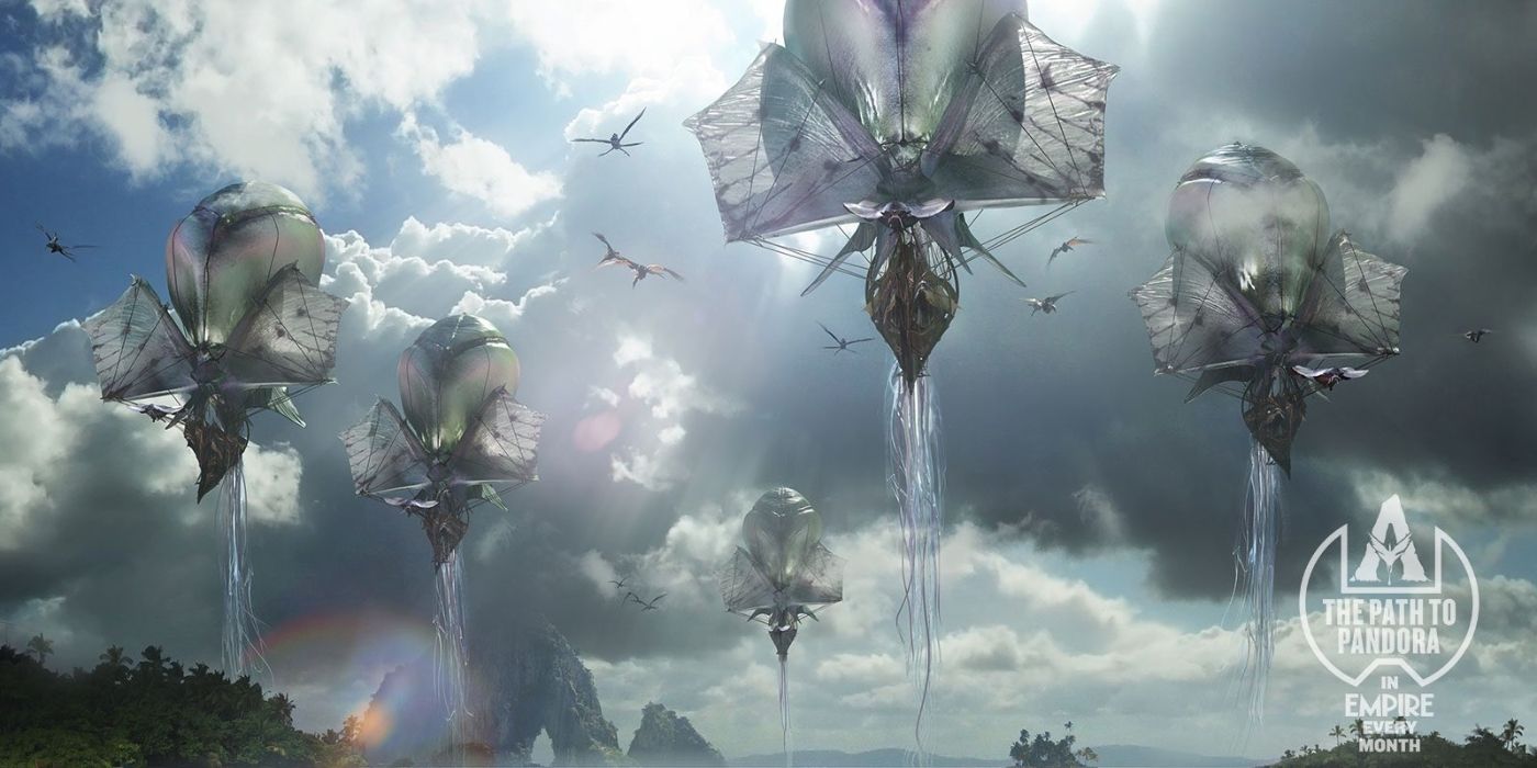 James Cameron újabb szintre emeli az Avatar franchise-t: koncepciós képen az Avatar: Tűz és hamu új főgonosza és új klánja 7 airships in avatar fire and ash
