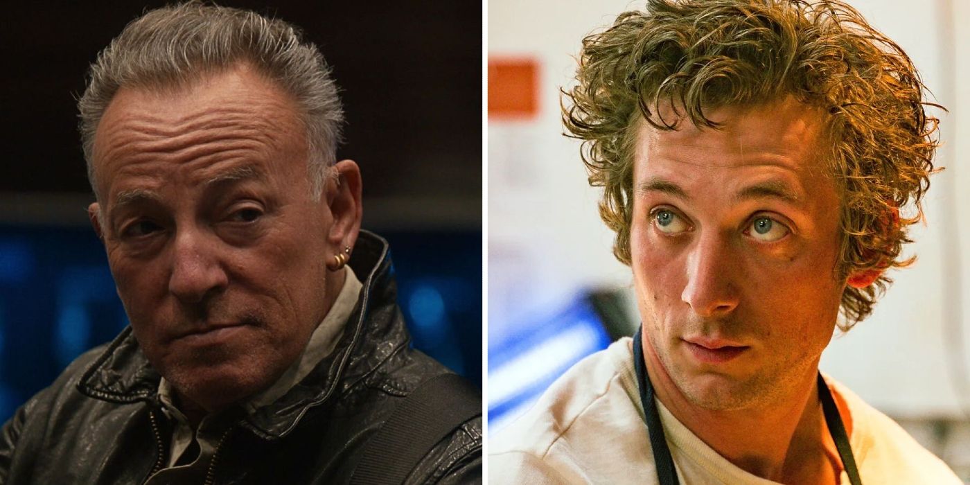 Bruce Springsteen in Road Diaries opposite Jeremy Allen White in The Bear