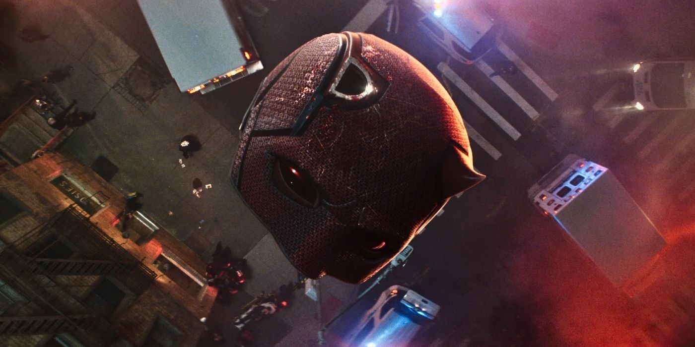 Daredevil's helmet in 'Daredevil: Born Again'