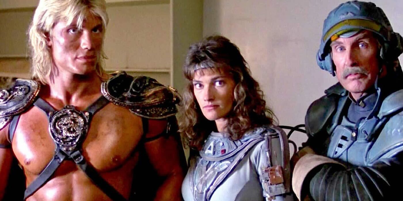 Dolph Lundgren and Cast in Masters of the Universe