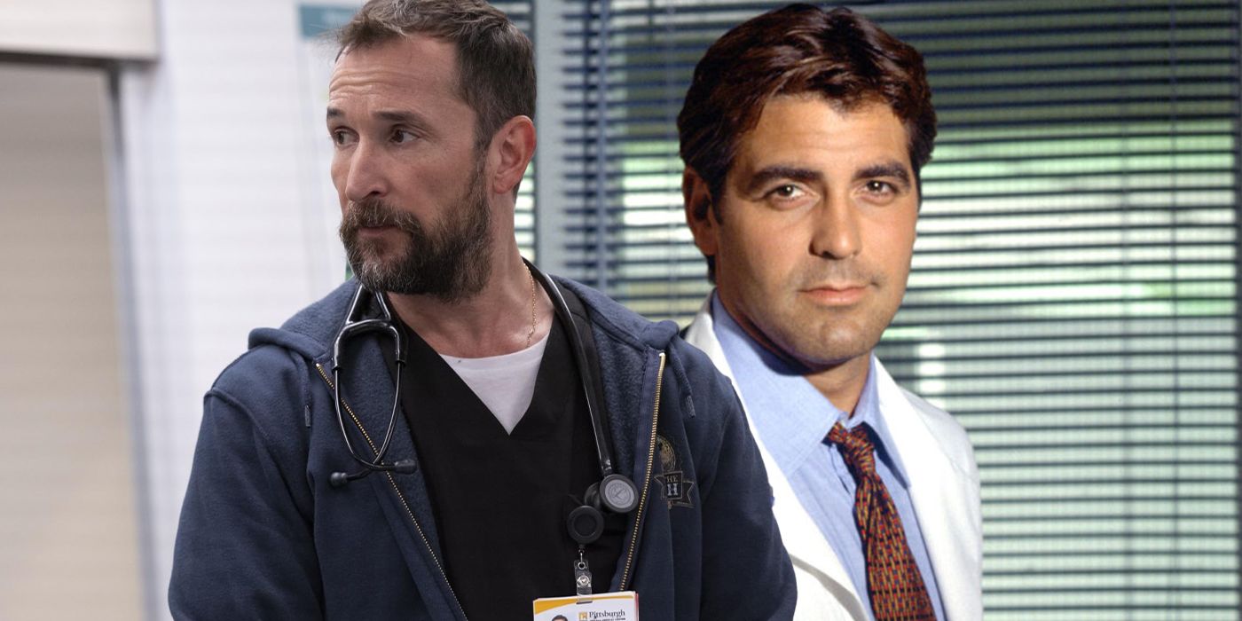 a custom image of George Clooney as Doctor Doug Ross on