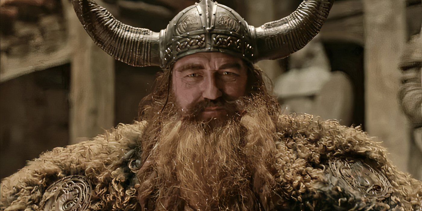 Gerard Butler with a big beard and horns as Stoick the Vast in How to Train Your Dragon 2025