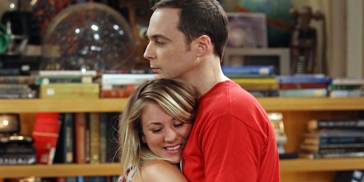 Kaley Cuoco and Jim Parsons as Penny and Sheldon on 'The Big Bang Theory'