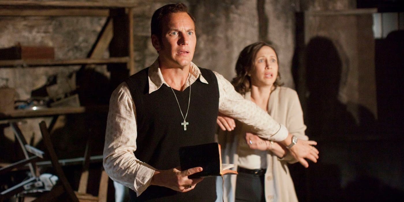 Patrick Wilson and Vera Farmiga as Ed and Lorraine Warren in 'The Conjuring'