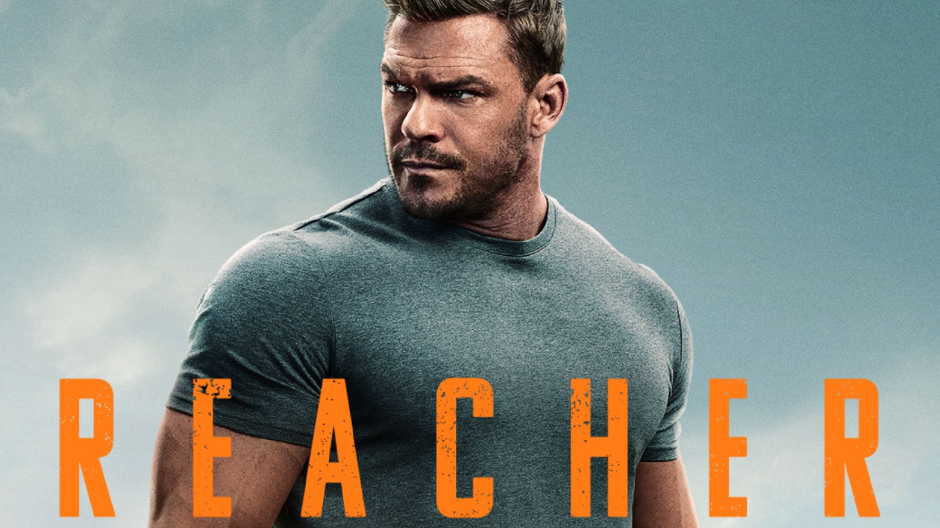 Alan Ritchson in a poster for Reacher Season 3