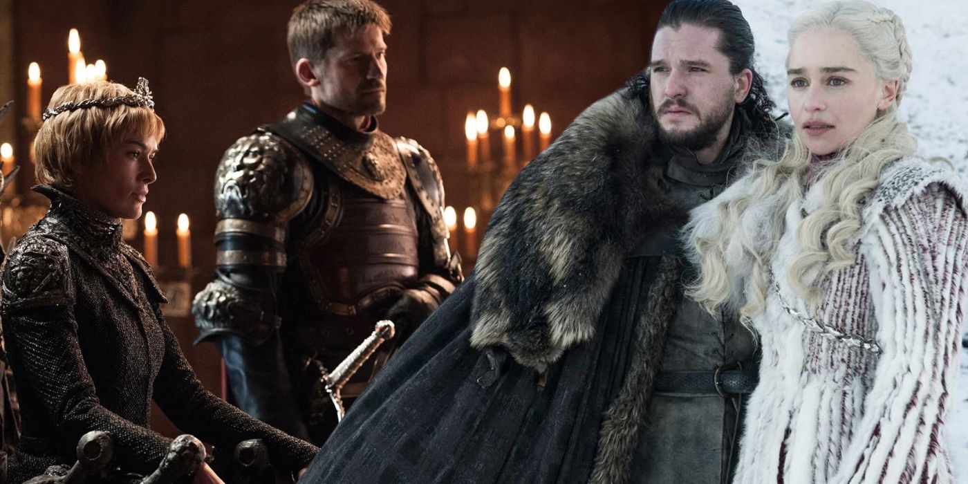 An edited image of Game of Thrones with the main cast
