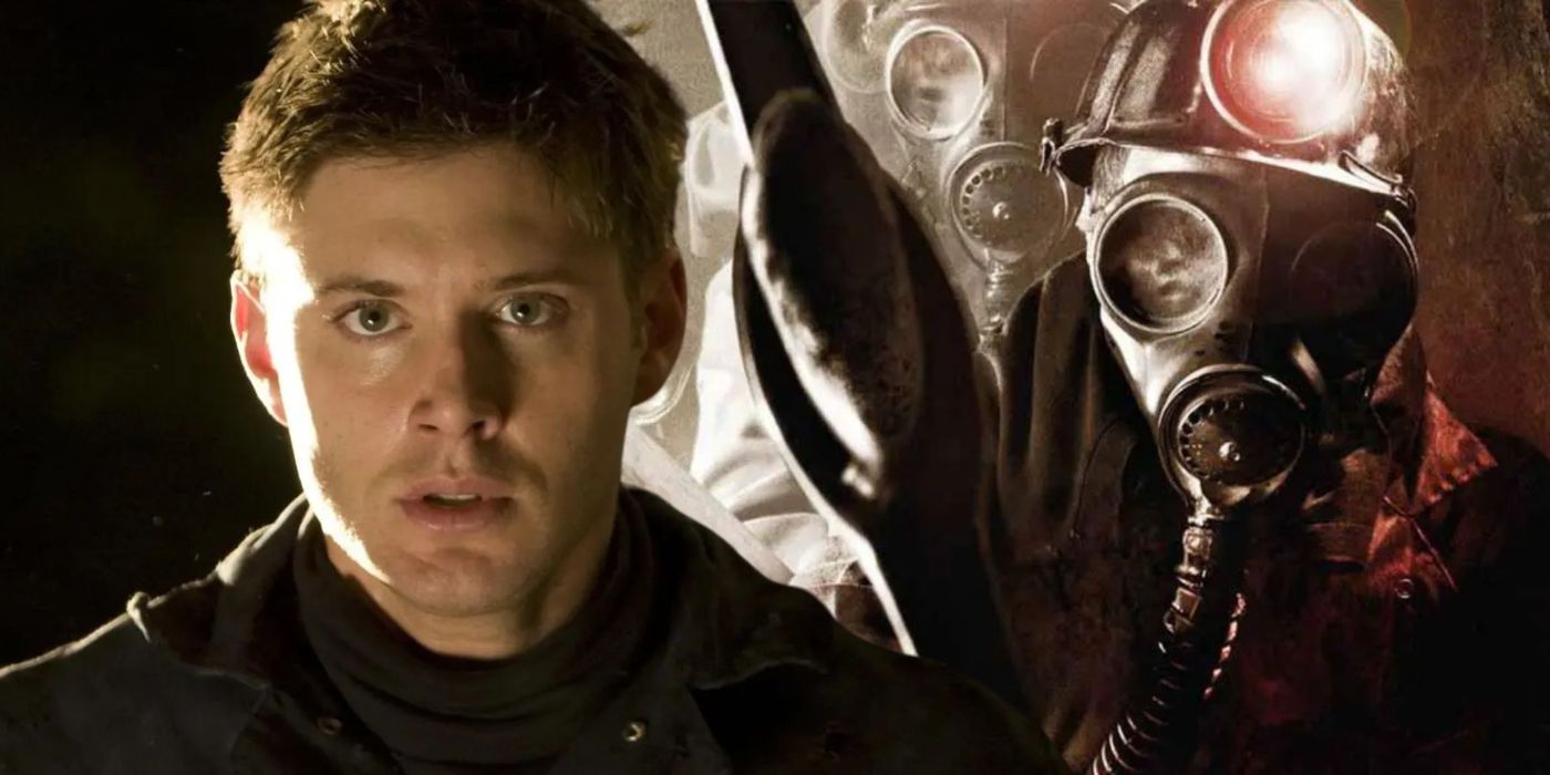 An edited image of Jensen Ackles in My Bloody Valentine