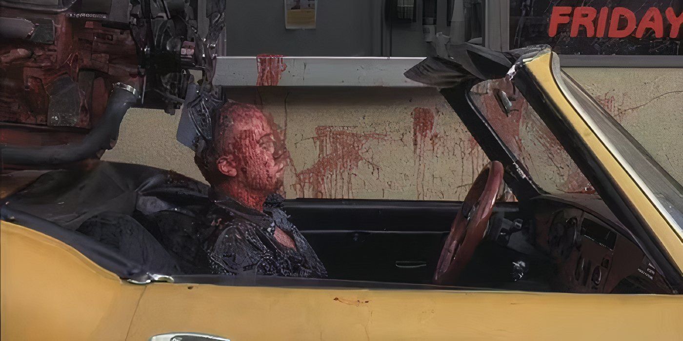 Frankie getting killed by a car engine in Final Destination 3.