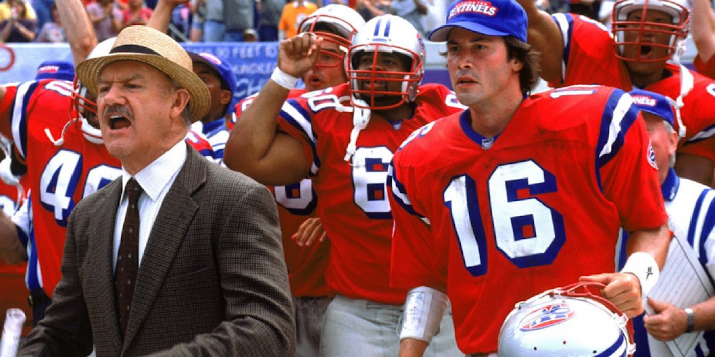 Gene Hackman & Keanu Reeves in The Replacements