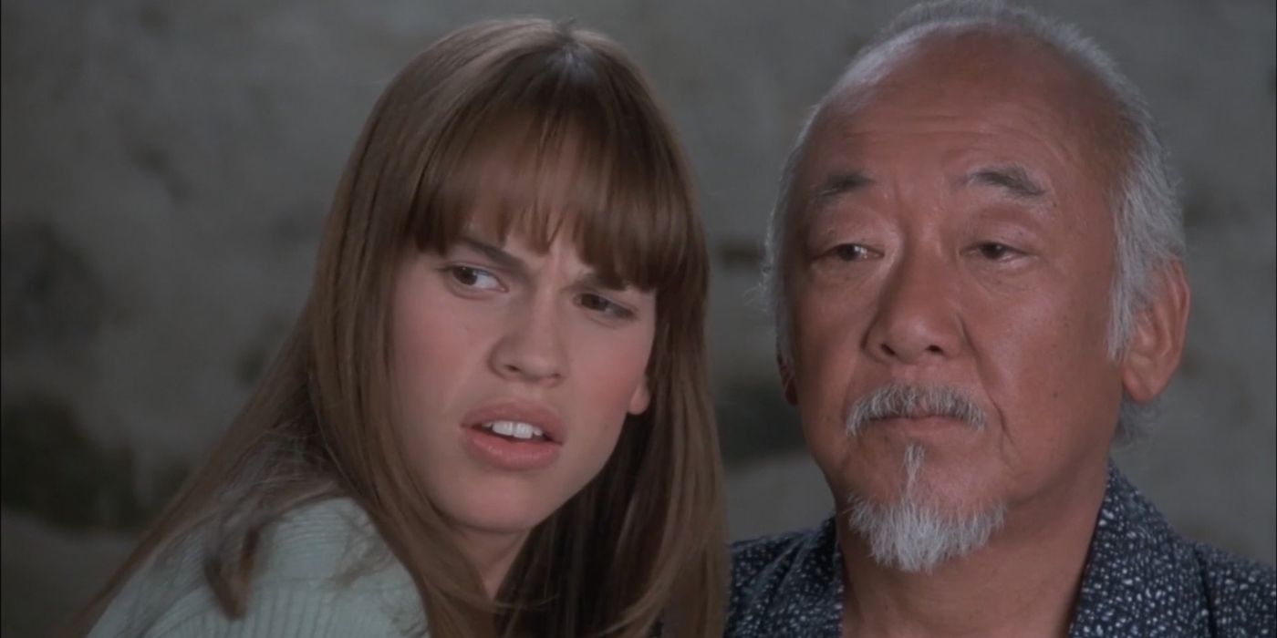 julie and miyagi in the next karate kid