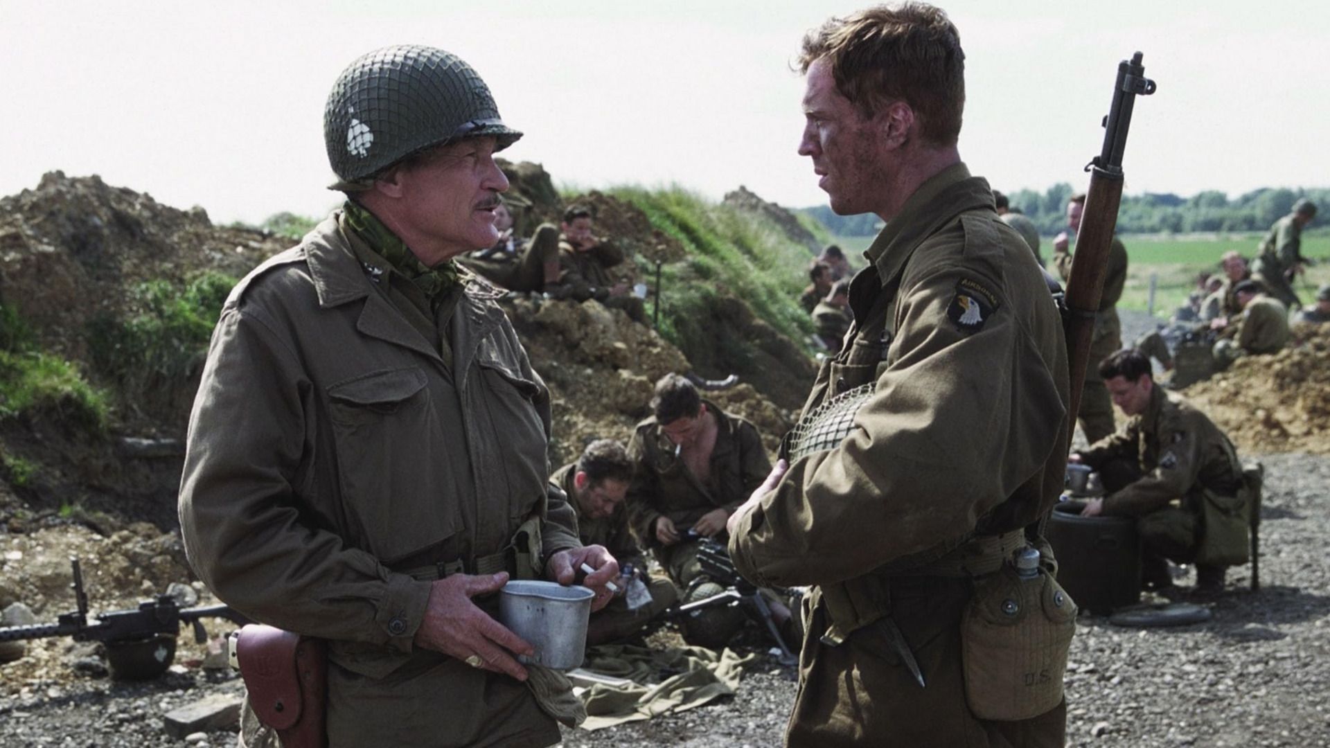 Dale Dye stars and consults in Band of Brothers