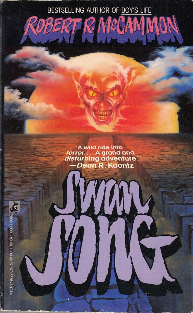 Cover for Robert McCammon's 1987 novel Swan Song