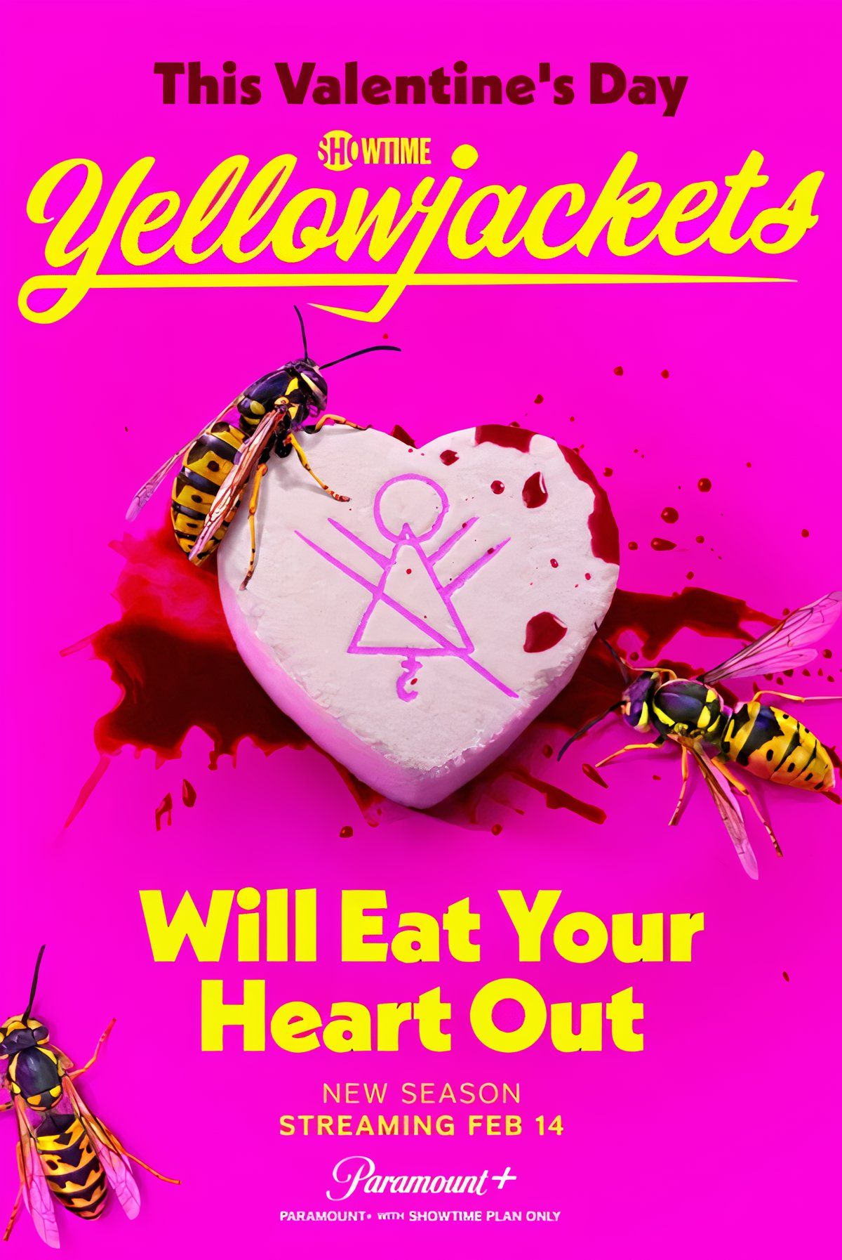 Yellowjackets Season 3 Valentine's Day poster