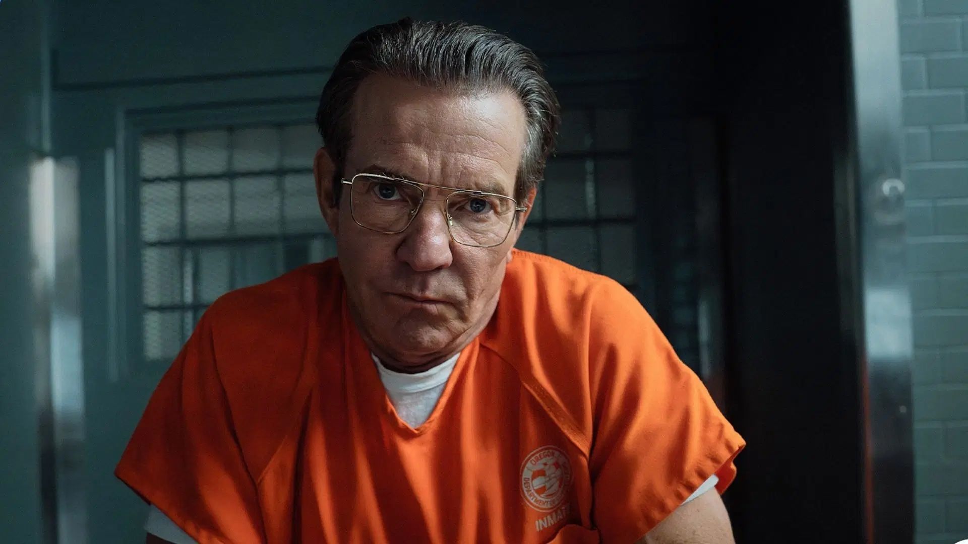 Dennis Quaid looking straight into the camera in Paramount's Happy Face