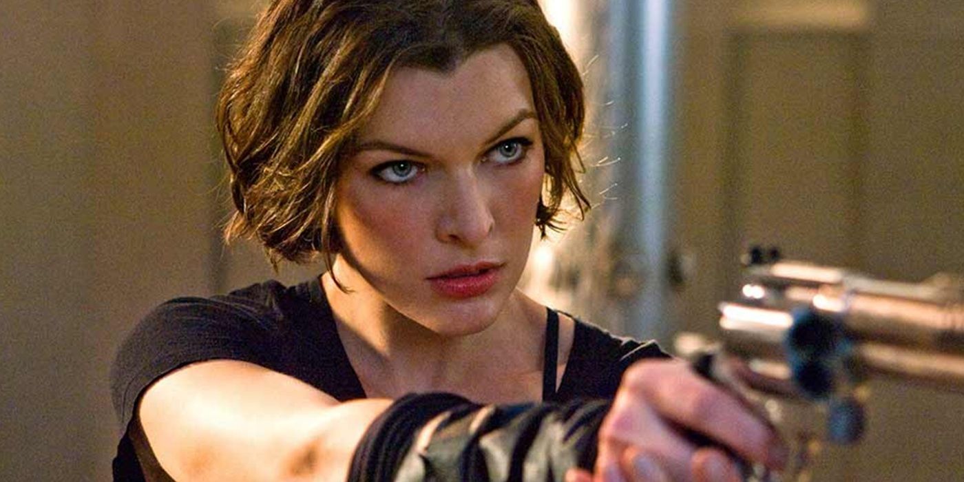 Milla Jovovich in Resident Evil.