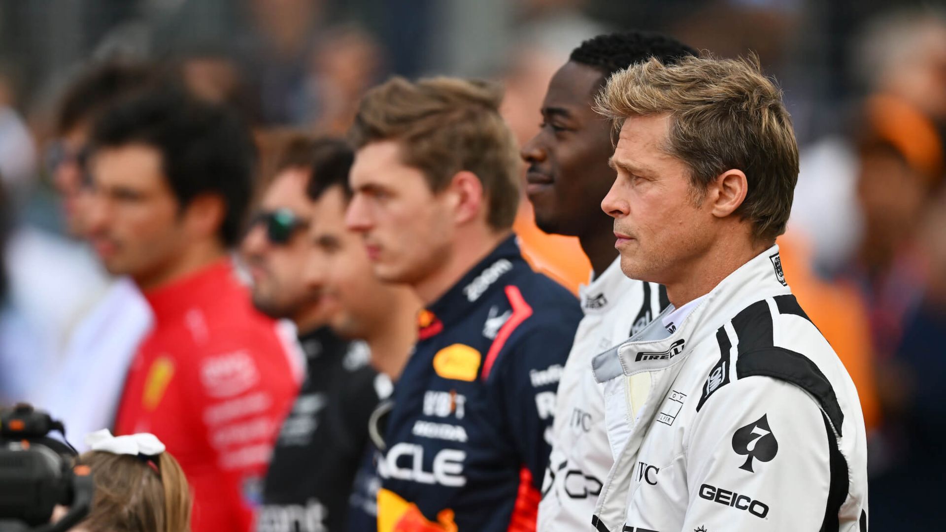 The cast of F1