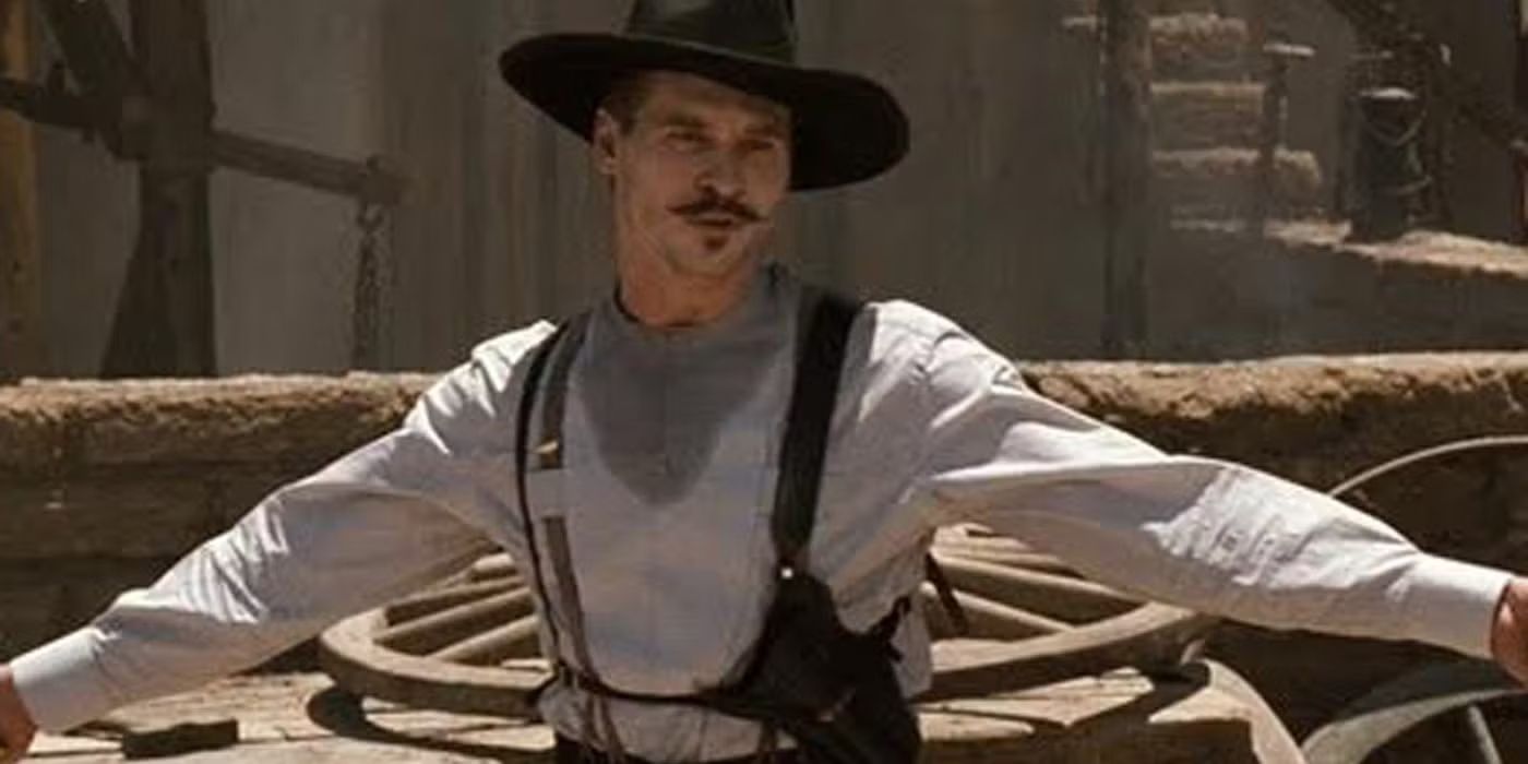 Val Kilmer as Doc Holliday in Tombstone.