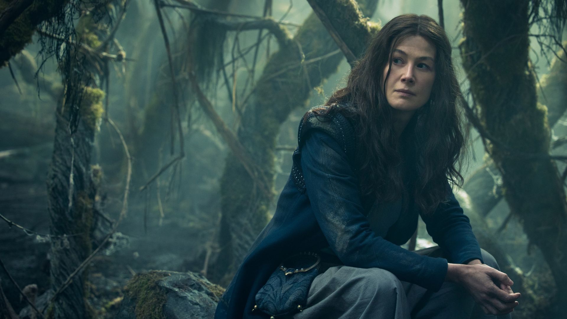 Rosamund Pike as Moiraine Damodred in Wheel of Time