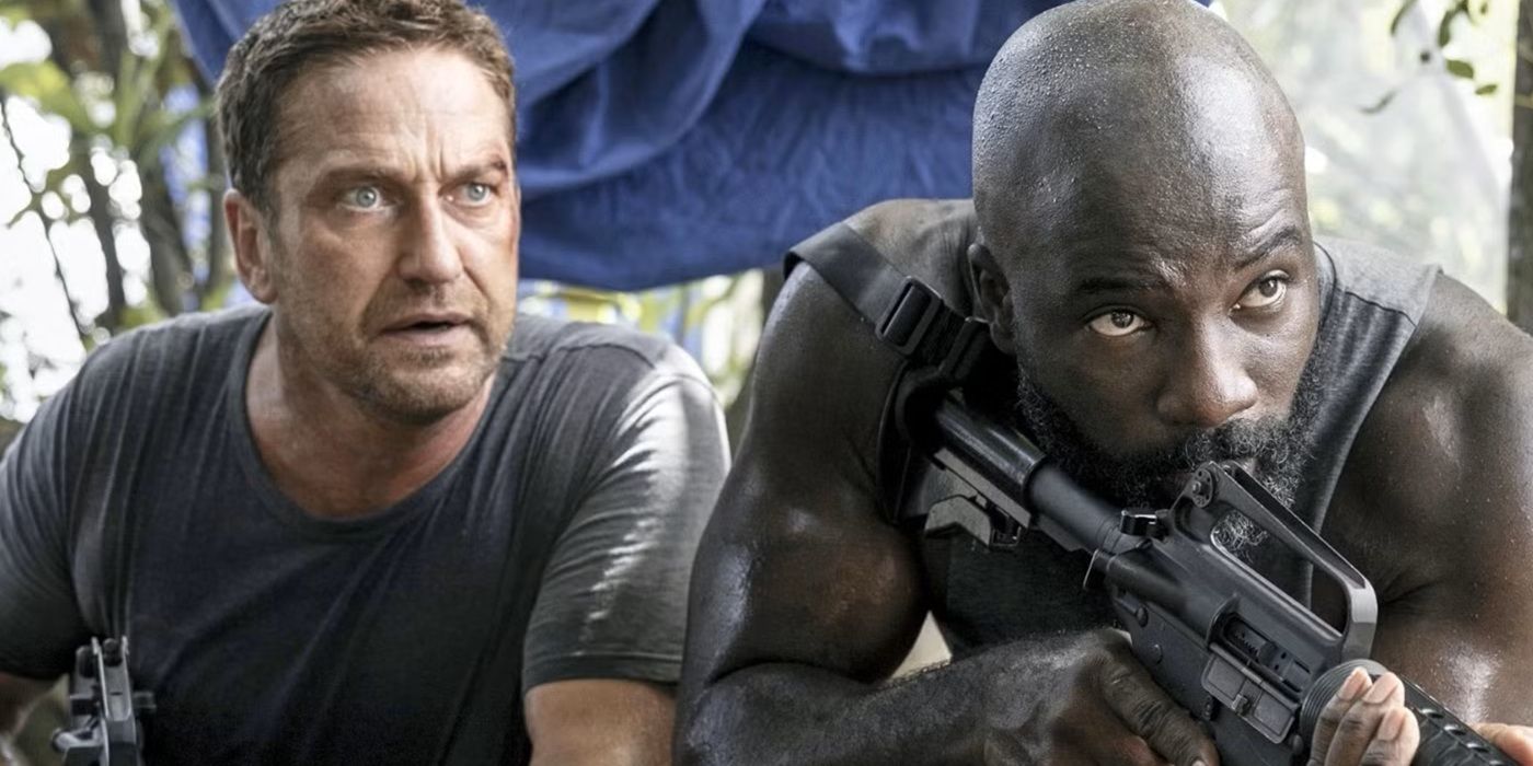 Gerard Butler and Mike Colter in Plane.