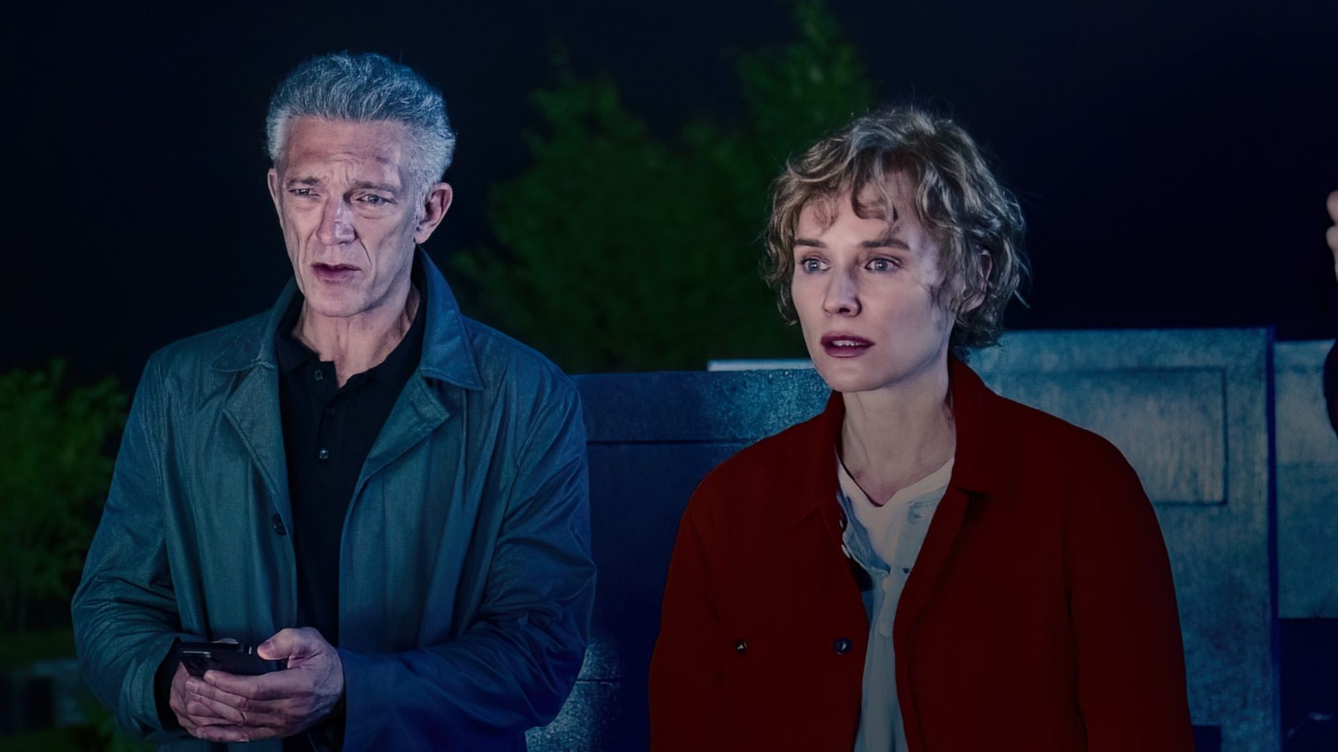 Vincent Cassel and Diane Kruger in The Shrouds