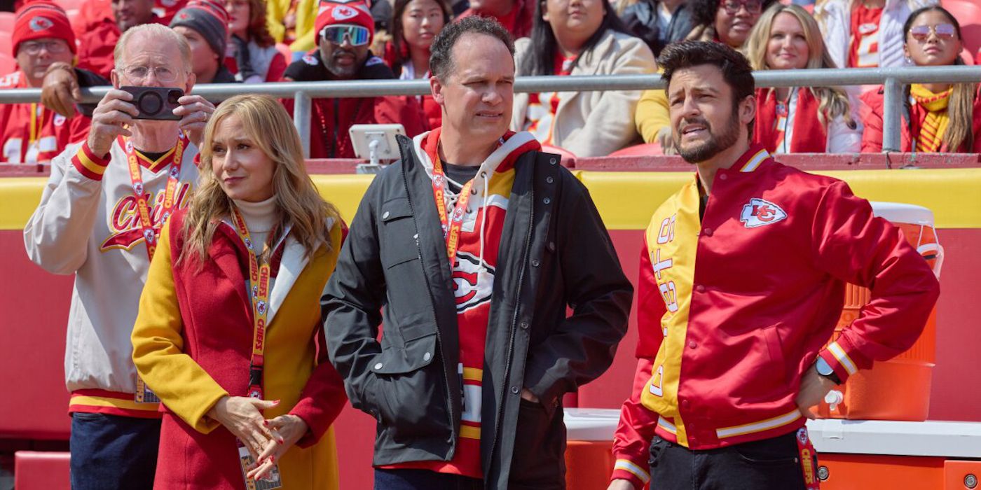 The cast of Holiday Touchdown: A Chiefs Love Story