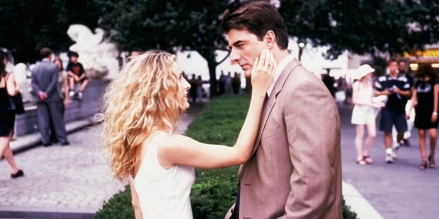 Carrie says goodbye to Big outside the Plaza in 'Sex and the City'