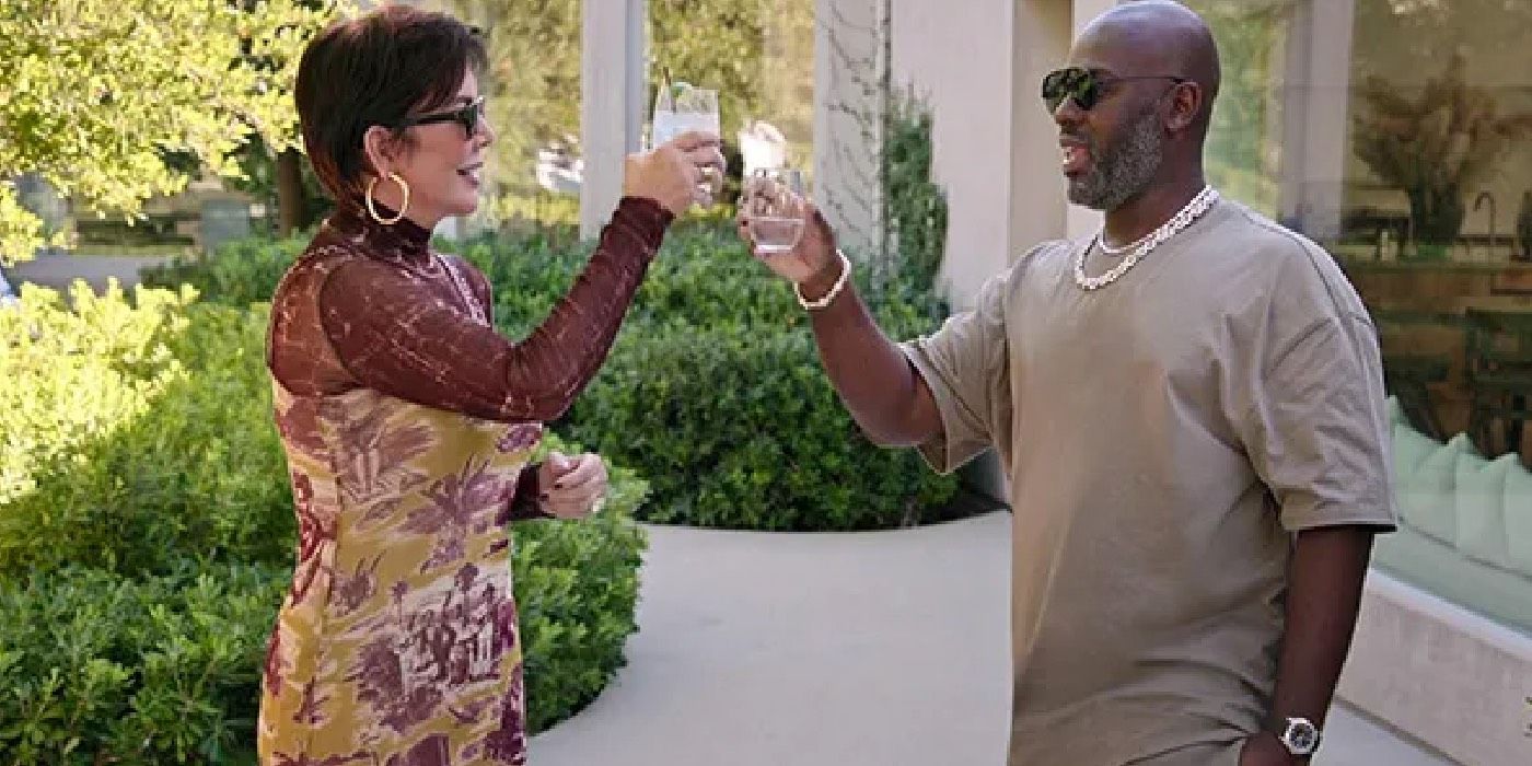 Kris Jenner and Corey Gamble on The Kardashians