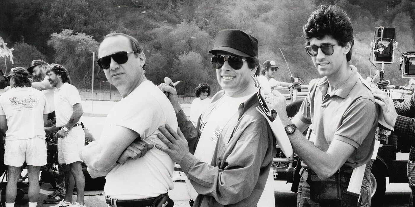 David Zucker on set of Naked Gun 2