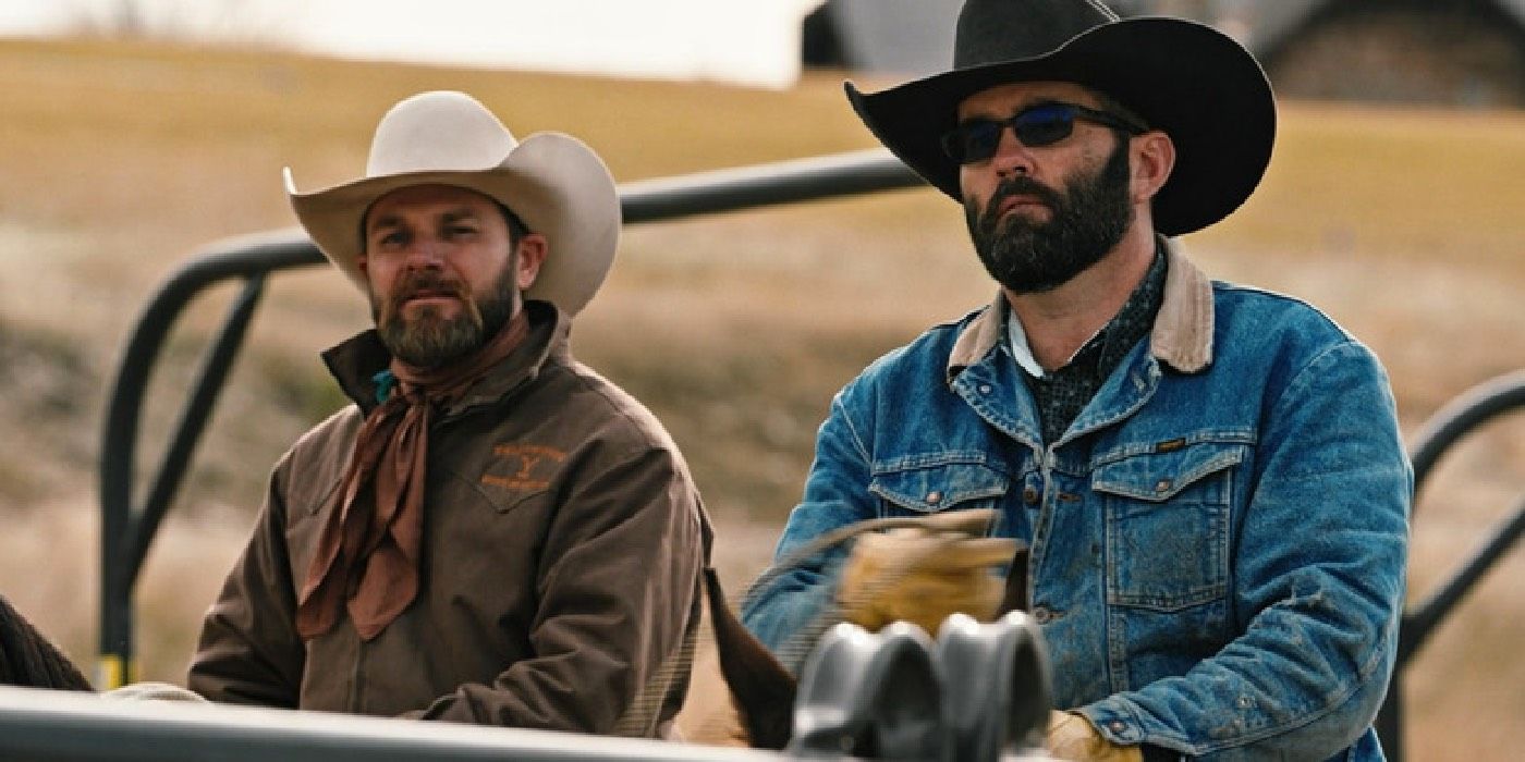 Ethan Lee and Jake Ream in Yellowstone