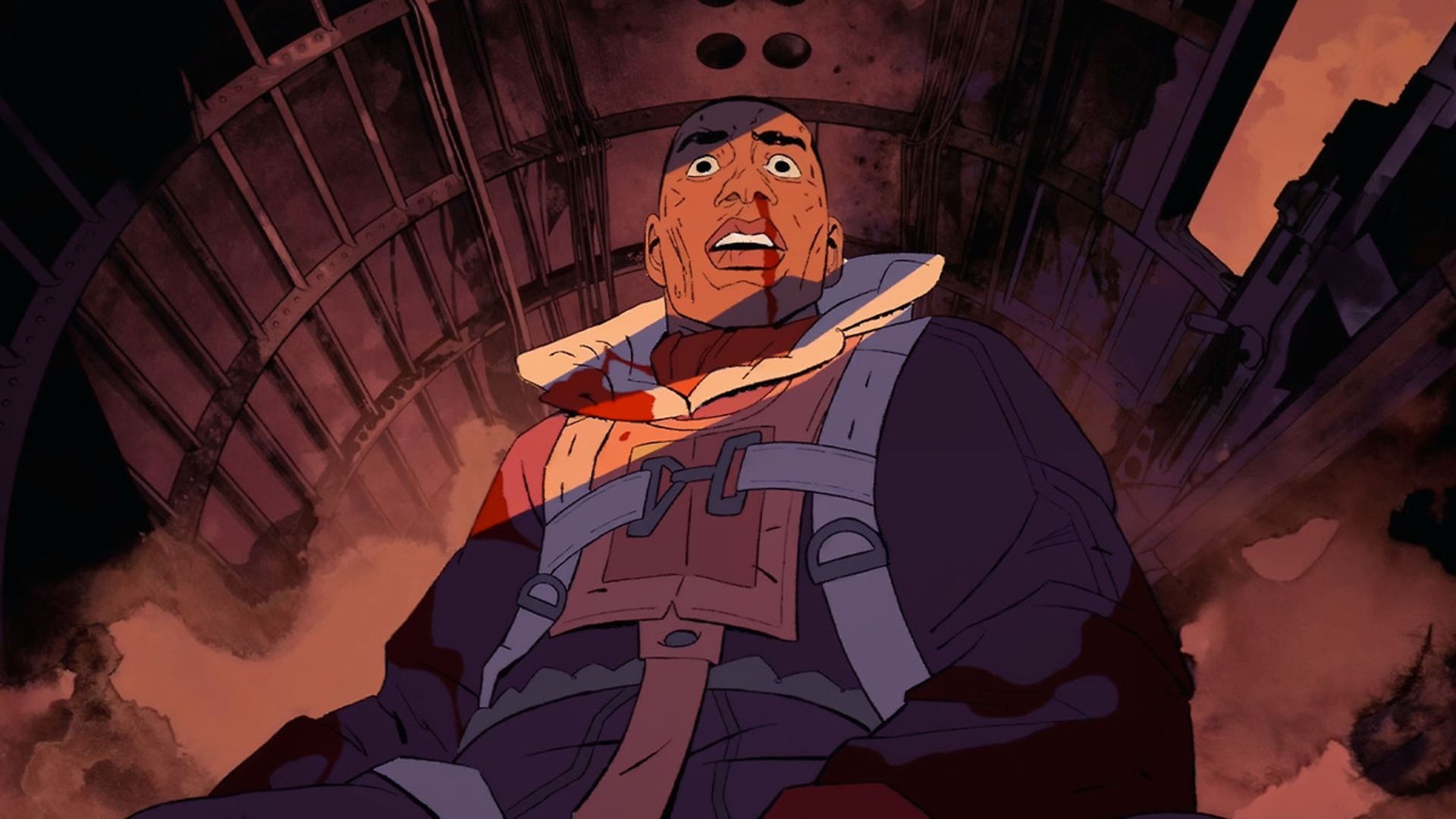 Zeke has a bloody nose in How Zeke Got Religion