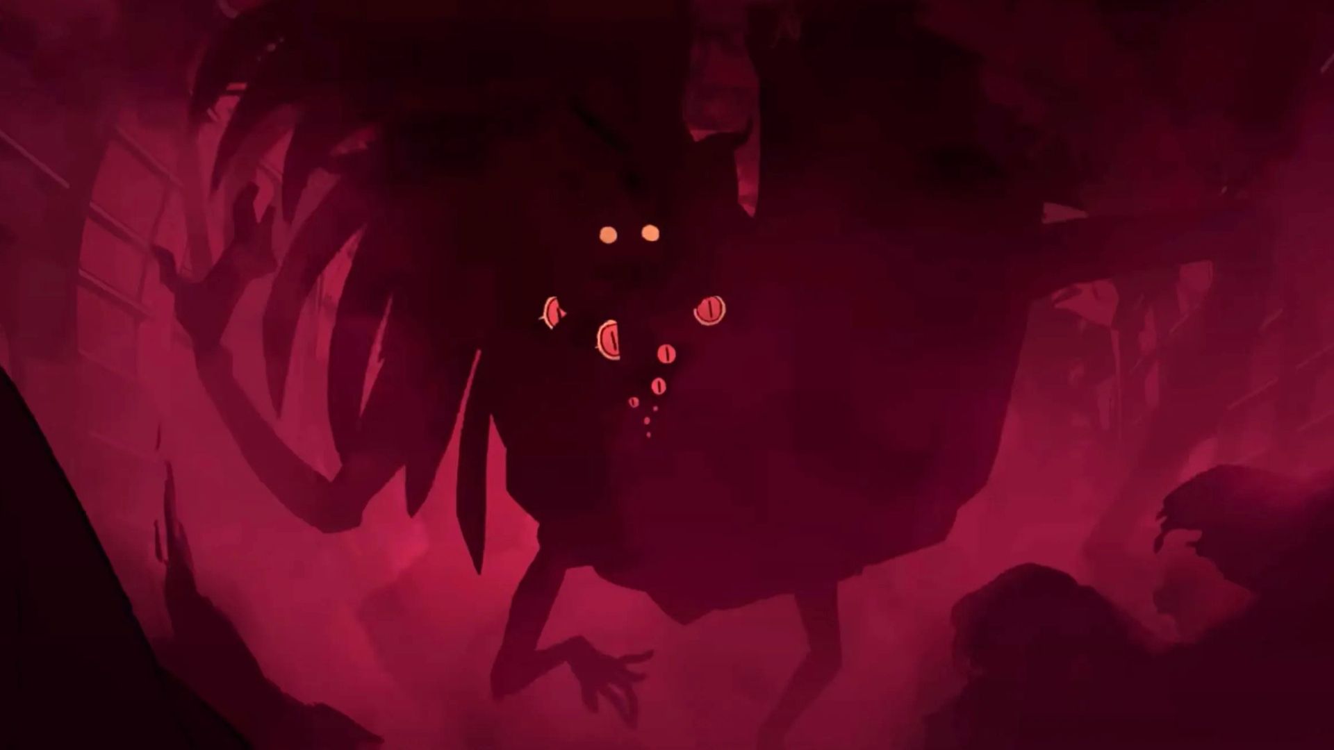 A demon hovers in How Zeke Got Religion