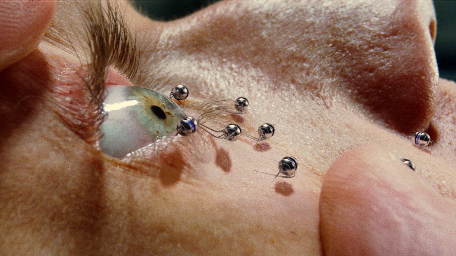 Technology comes out of an eyeball in The Island