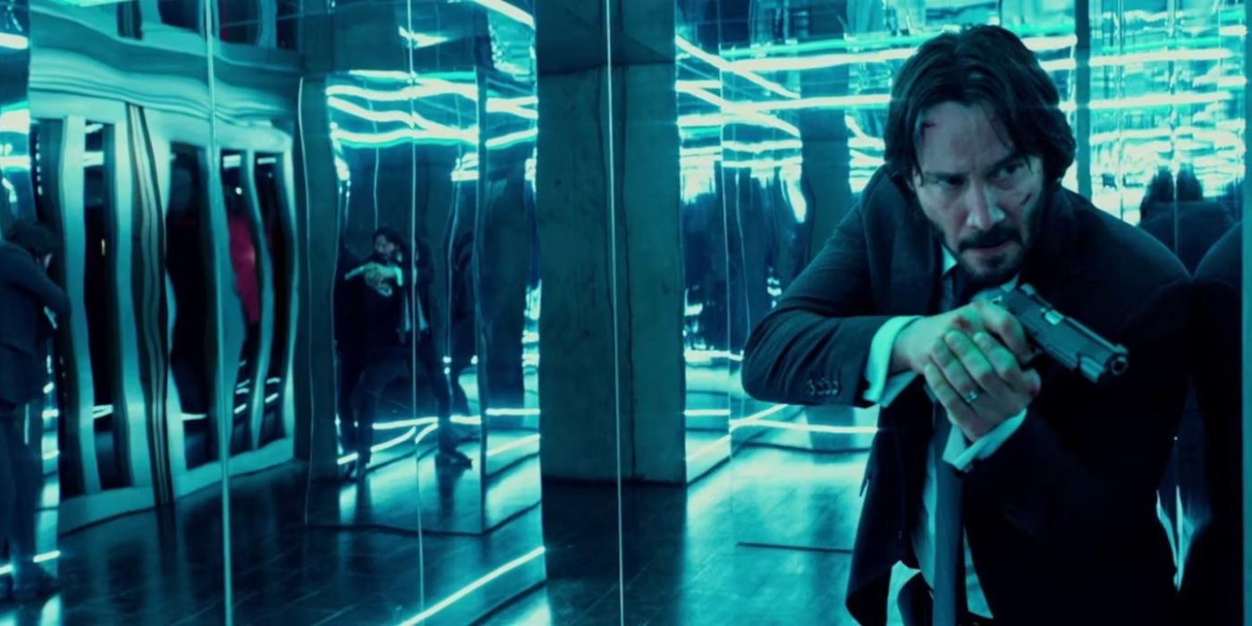 John Wick's shootout at the “Reflections of the Soul” exhibit