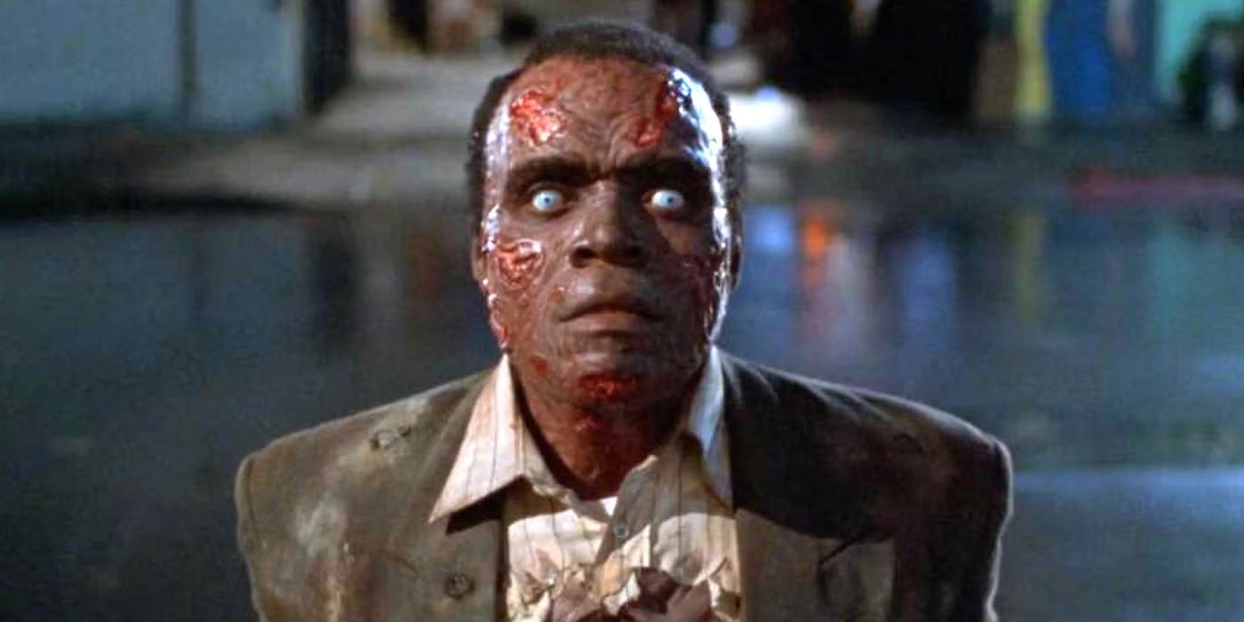 The zombie Martin Moorehouse (Tom Wright) in Tales from the Hood (1995)