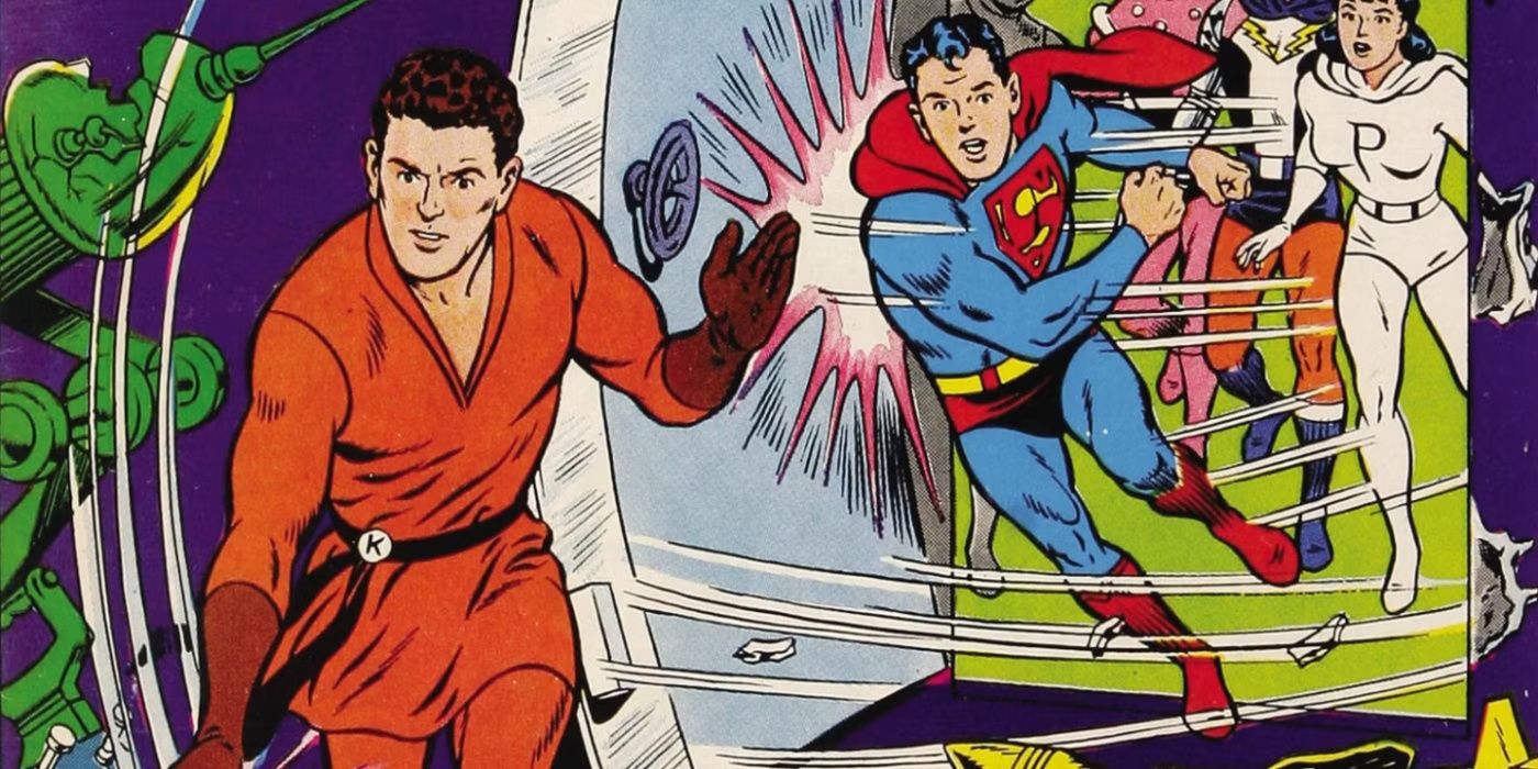 The Karate Kid fights Superboy in the comics
