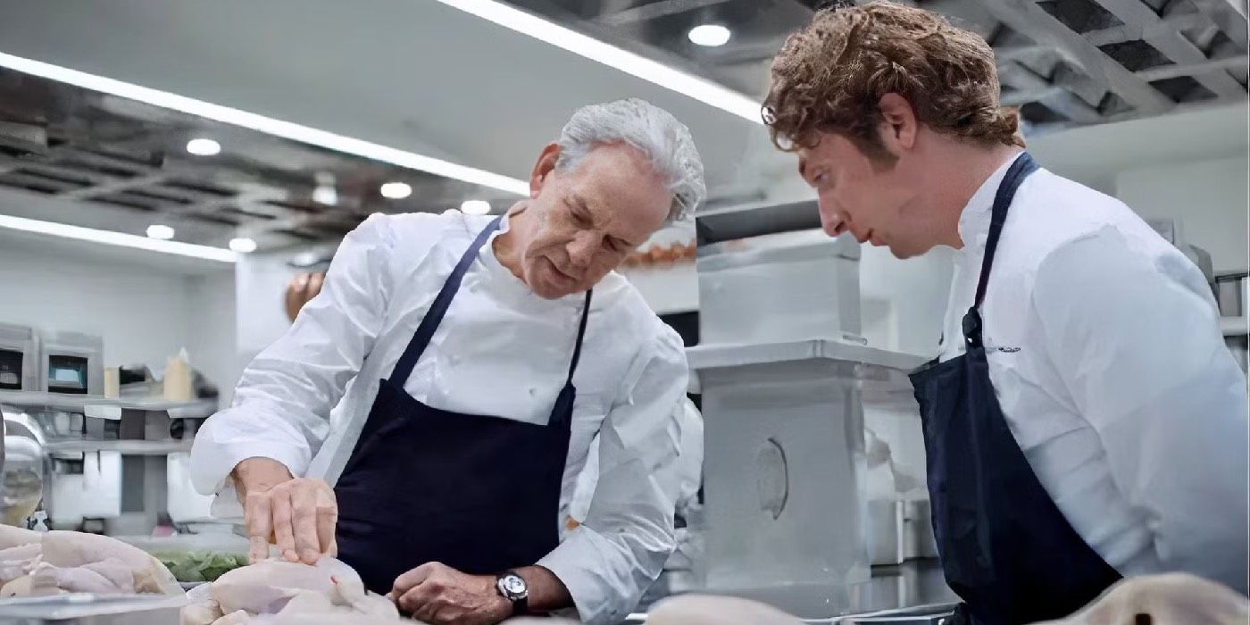 Thomas Keller and Jeremy Allen White in The Bear