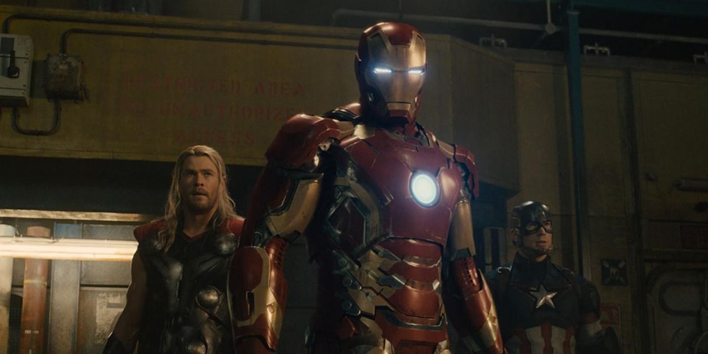 Thor, Iron Man and Captain America in Avengers Age of Ultron