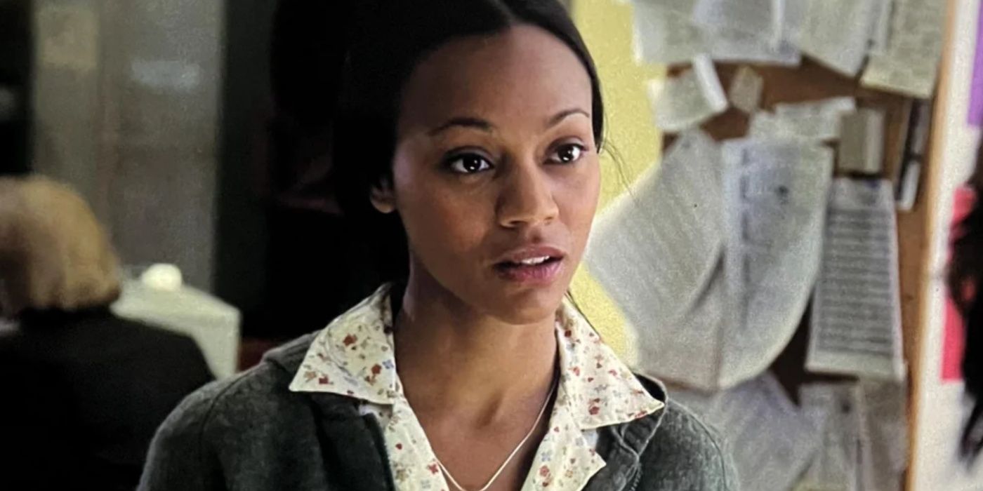 Zoe Saldaña in a scene from Law & Order